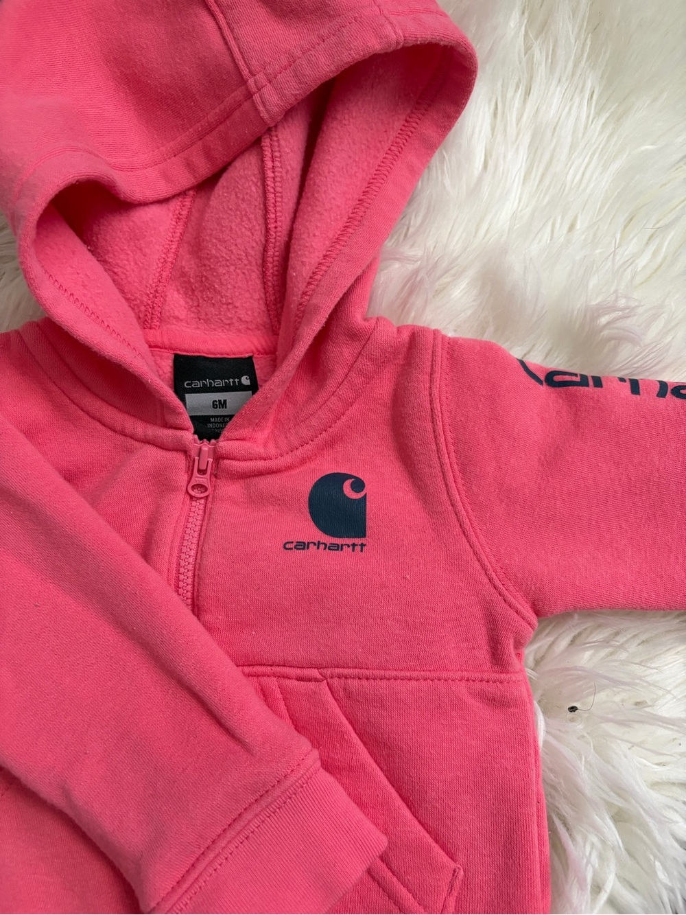Carhartt Kids Hot Pink Zip-Up Hoodie